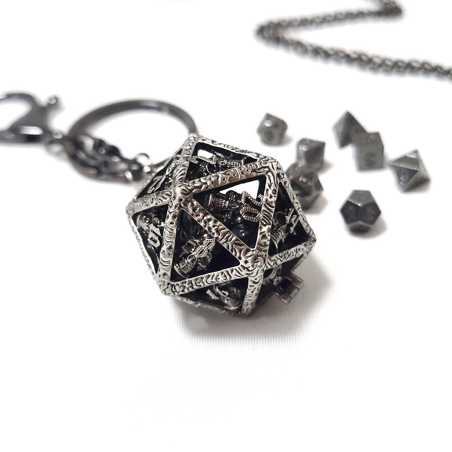 Ancient silver spherical skeleton