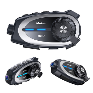 Son Model Q29 motosiklet kask 2 kişi ile Dashcam 500M interkom kulaklık binici için yüksek çözünürlüklü Video kamera - Product Image 2