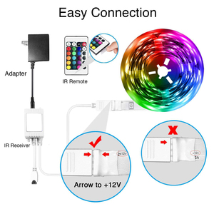 Wifi Led Strip Light Rgb W2812B Dmx Smart Led 12V Strip Light per musica retroilluminata controllo del suono esterno Led Strip Light impermeabile