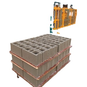 Máquina de fabricación de ladrillos totalmente automática, línea de bloques huecos de cemento eléctrico, máquina de fabricación de ladrillos, de acero inoxidable, de acero inoxidable - Product Image 1