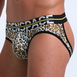 Custom Multi-style Print <strong>Pattern</strong> Thongs Men's Briefs Ice Silk Comfortable Underwear Half-<strong>open</strong> Buttocks Underpants Man G-<strong>string</strong> - Product Image 1