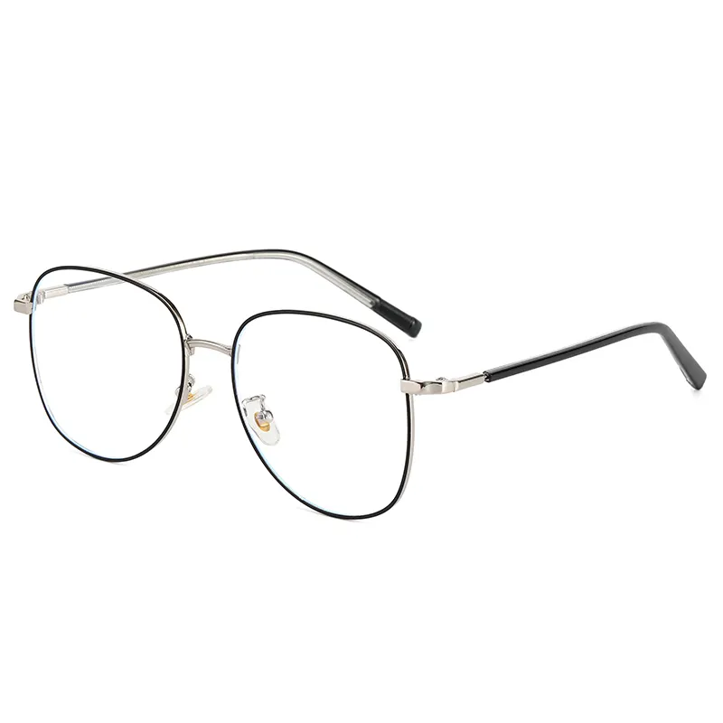 Ready to Ship with Stock Fast Shipping New Metal Fashion and Ultra Light Simple Optical Glasses New Anti-Blue Ray Vintage Glasses Rim