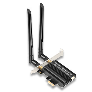 WIFI6 Tarjeta de red para juegos de computadora de escritorio WIFI 2 en 1 5400M Tarjeta de red inalámbrica PCI-E de tres bandas - Product Image 1