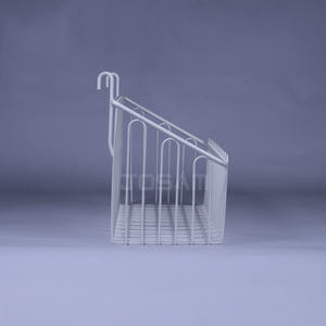 Fast Shipping Retail White <strong>Color</strong> Grid Panel Wire <strong>Display</strong> Basket with <strong>Hooks</strong> for Sale - Product Image 2