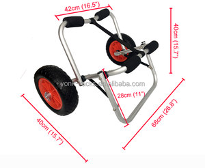 Cho <span class=keywords><strong>Amazon</strong></span> bán nhôm phổ Kayak tàu sân bay gấp Kayak giỏ hàng Kayak xe đẩy mang Kayak xuồng mái chèo cho 1 năm - Product Image 5