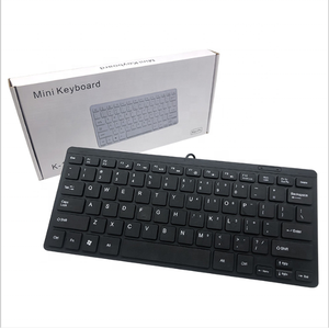 Ergonómico mini con conexión de cable portátil teclado pequeño tamaño 78 teclas Mini Multimedia Usb Oficina teclado