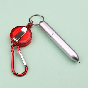 多功能创意防丢失挂绳钥匙扣迷你圆珠笔，带yoyo徽章 - Product Image 2