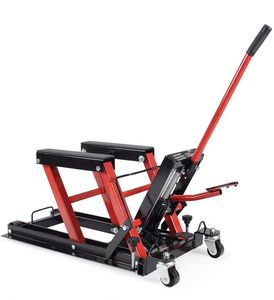 Cric de levage de <span class=keywords><strong>moto</strong></span> hydraulique 680 KG Table élévatrice de <span class=keywords><strong>moto</strong></span> à pied, cric de levage à ciseaux ATV avec roues - Product Image 1