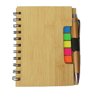 Multifunction Eco Friendly <strong>Notebook</strong> Custom Print Bamboo Cover <strong>Notebook</strong> Diary <strong>Notebook</strong> <strong>with</strong> Pen and <strong>Index</strong> <strong>Note</strong> - Product Image 2