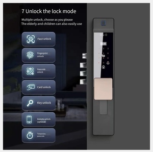 Dito vena wi-fi Tuya Video citofono riconoscimento facciale macchina fotografica spioncino Smart Push and Pull blocco per porta in legno anteriore - Product Image 2