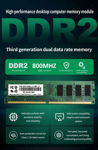 PC2 <strong>DDR2</strong> RAM <strong>Memory</strong> for Desktop <strong>Computer</strong> 800MHZ OEM Memorias RAM <strong>DDR2</strong> <strong>2GB</strong> Ymeiton High Quality Low Price 4GB RAM for PC