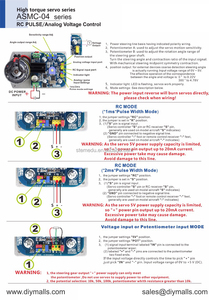 ASMC-05B yüksek güç yüksek tork Servo DC12V 24V 180kg.cm çelik dişli RC Servo Robot mekanik kol için ASMC-04B