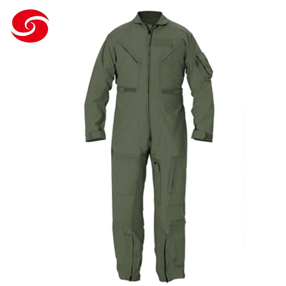 Mono de piloto ignífugo multicolortraje verde oliva China para hombres uniforme de vuelo de Piloto Militar cremallera ignífuga