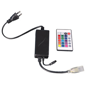 ИК-контроллер 4 pin 24 кнопки RGB ИК пульт дистанционного управления высокой мощности мигающий 220 В светодиодные полосы света разъем светодиодный контроллер драйвера - Product Image 4