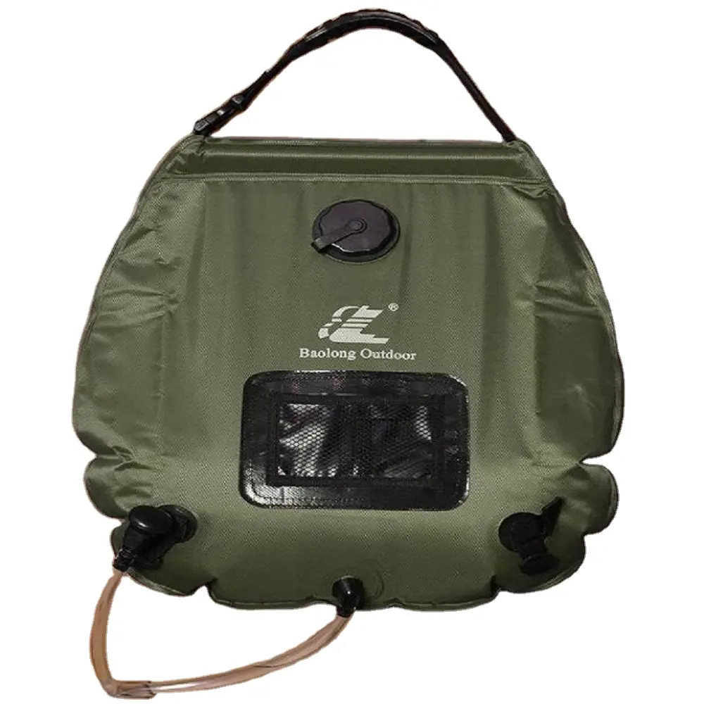 20L Outdoor camping acessórios Caminhadas Solar Hot Water Bag Portable Camping Shower Bag