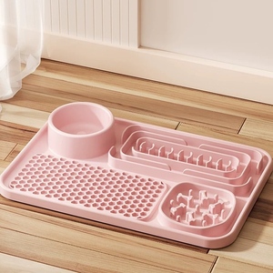Silikon kauçuk çok fonksiyonel yalama pedi Pet kolay seçim için renkli alarak yavaş yeme sağlık için iyi - Product Image 4
