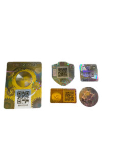 2021 пользовательская 3d Голограмма QR-код анти-подделка Защитная этикетка для аутентификации продукта - Product Image 3