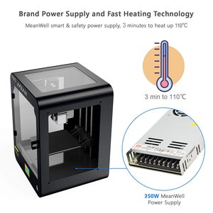 Máquina de impressora createbot <span class=keywords><strong>3d</strong></span> oem/mm, mini máquina totalmente fechada 150*150*220mm