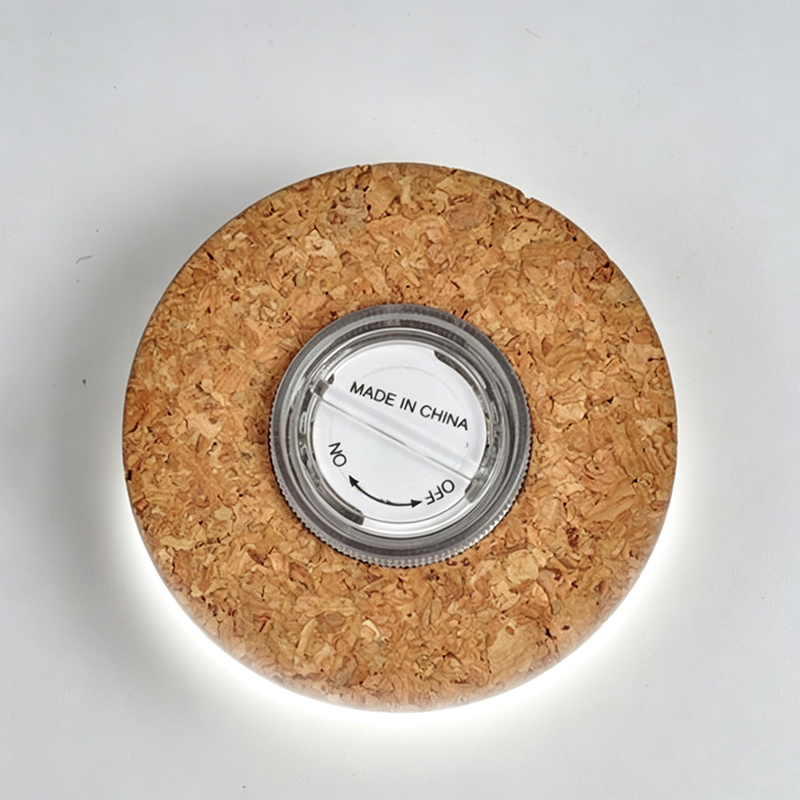 Madera - Luz blanca 6.5 cm (D)
