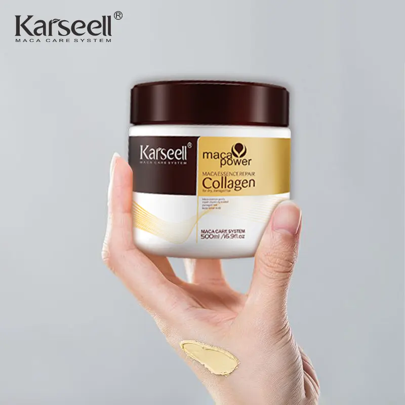 Karseell traitement capillaire kératine cheveux collagène masque ensemble de soins capillaires protéine collagène de marque privée