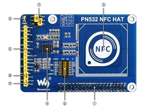 Cappello Waveshare PN532 NFC per Raspberry Pi I2C / SPI / UART comunicazione 13.56 interfacce MHz 3.3V/5V - Product Image 5