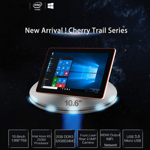 高品质10.6英寸Windows 10平板电脑，带32GB只读存储器2GB内存双摄像头USB英特尔Z8300四核中央处理器32位 - Product Image 3