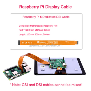 Ahududu Pi 5 Maker kurulu 300mm ekran kablosu DSI korumalı Flex DSI ekran bağlamak 22-Way FPC bağlayıcı eğitim Maker panoları