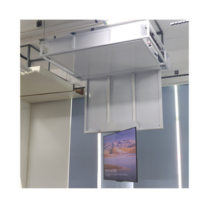JGST New Arrival 32-65&quot; Drop Down Retractable <strong>180</strong>&deg; Swivel <strong>Tv</strong> Ceiling Hidden <strong>Mount</strong> Lift Motorized Ceiling Flip Down <strong>Tv</strong> <strong>Mount</strong> - Product Image 4