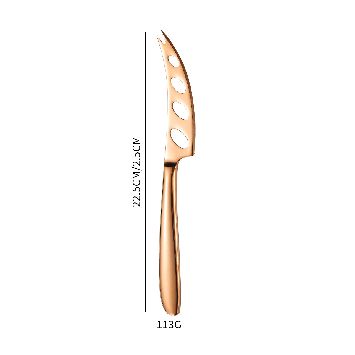 Gold-colored cheese knife PVC resealable bag