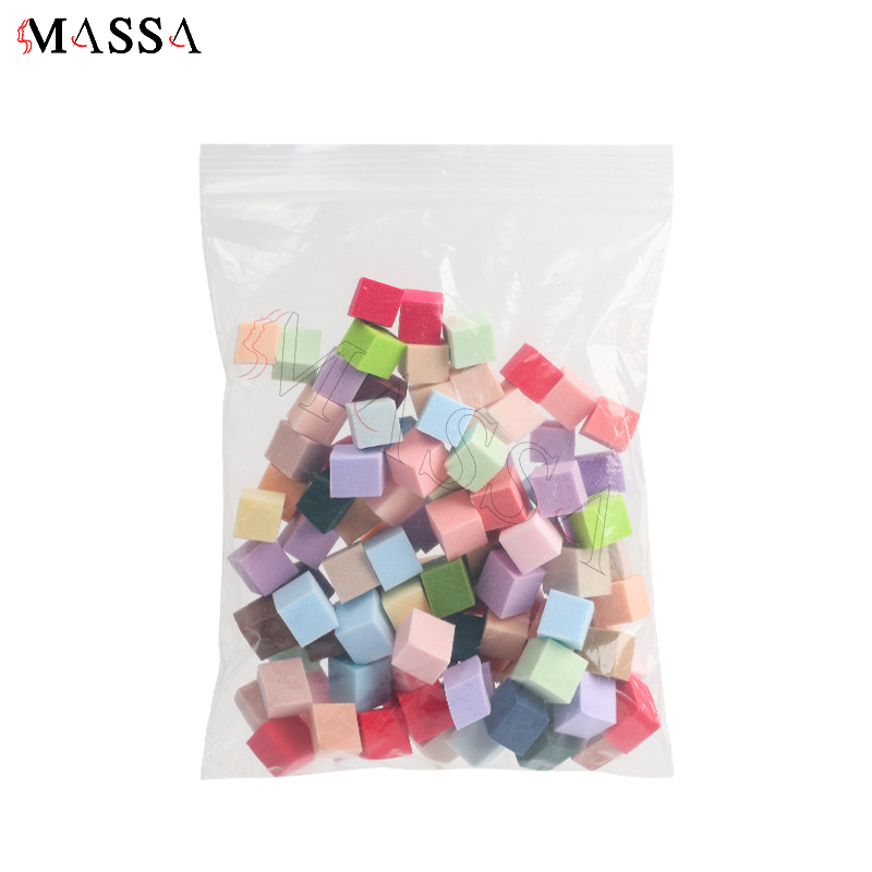 100pcs Bagged multicolored sponge
