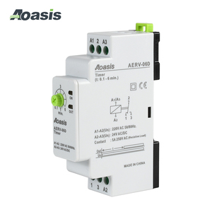 AOASIS-AERV-06D de temporizador de CA, relé electrónico ajustable, relé de tiempo de retardo Digital, 150V-260V - Product Image 5