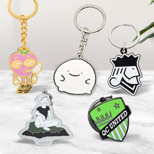 工厂定制钥匙扣魅力高品质钥匙扣硬软搪瓷钥匙扣 - Product Image 1