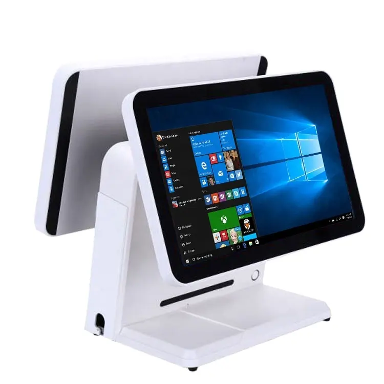 Sistema pos todo en uno, punto de venta, equipo epos, pantalla táctil de 15 pulgadas, Windows 10