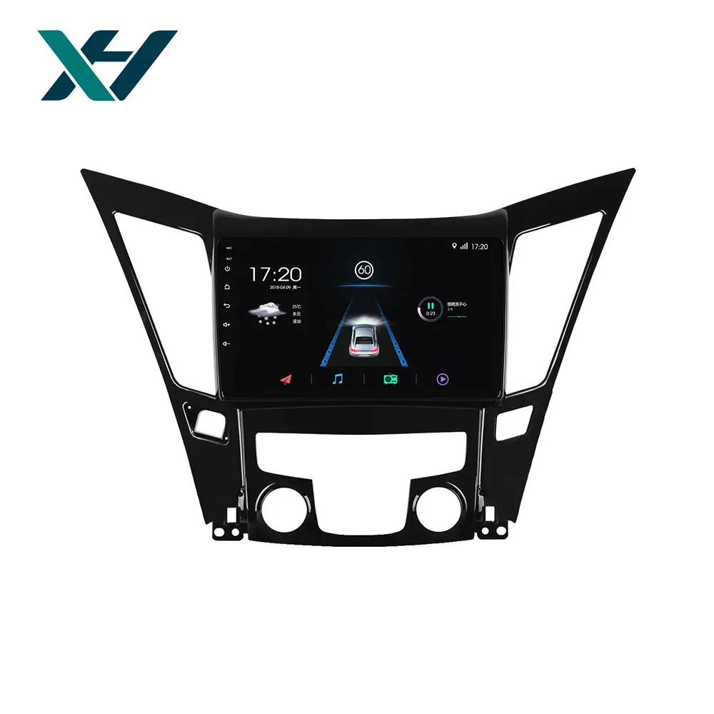 Rádio multimídia para carro Android 10.0 1G + 16G DSP, reprodutor de vídeo multimídia para Hyundai Sonata 8 i40 i45 2011- 2015 Navegação GPS wifi BT 2 din