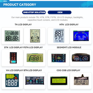 Pantalla LCD VA de 4 dígitos y 7 segmentos para prueba de temperatura Cocina de inducción Pantalla de fecha Segmento Pantalla LCD segmentada