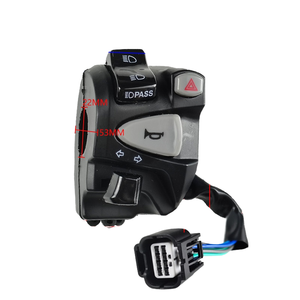 Phụ kiện xe máy-công tắc bật tín hiệu tay lái bên trái sửa đổi vật liệu nhựa Flash đôi - Product Image 3