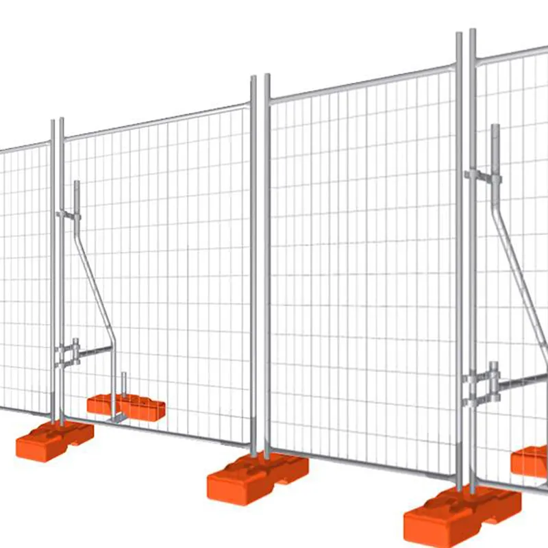 Valla temporal Australia Paneles de valla de seguridad plateada de acero metálico para exteriores de alta calidad fácilmente ensamblados