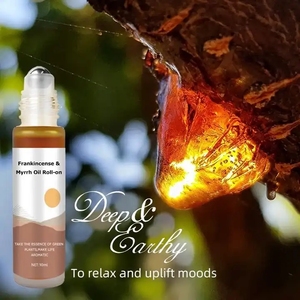 Private Label 10 ml Frankincense &amp; <strong>Myrrh</strong> Essential <strong>Oil</strong> l Roll-On 100% Pure Therapeutic Grade Homeopathic Aromatherapy - Product Image 3