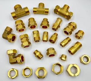 <strong>Brass</strong> <strong>Flare</strong> <strong>Fitting</strong> Coupling 1/2, 3/4 <strong>Brass</strong> <strong>Nuts</strong>, 5/8-18UNF Male/Female <strong>Brass</strong> <strong>Fittings</strong>, Connector