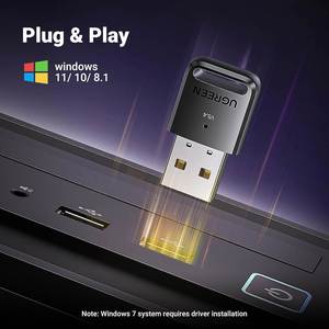 适用于PC的UGREEN USB蓝牙适配器5.4，适用于Windows 11/10/8.1的即插即用，适用于键盘的蓝牙接收器和发射器 - Product Image 3
