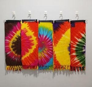 <strong>Sarong</strong> Hawaiian Pareo Indonesia Printing Process Taidai Color Design <strong>Sarong</strong> Beach Wear Premium Rayon - Product Image 2