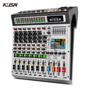 8 kanal 99 DSP dijital mikser profesyonel ses karıştırma konsolu Mini ses mikseri Bluetooth MP3 USB ile Soundcraft konsolu - Product Image 2