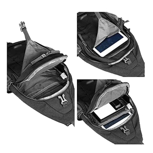 Biểu Tượng Tùy Chỉnh In Màu Đen Nylon Người Đàn Ông Du Lịch Thể Thao Vành Đai Crossbody <span class=keywords><strong>Sling</strong></span> Daypack Vai Ba Lô Ngực <span class=keywords><strong>Sling</strong></span> Vai Túi Cho Nam Giới - Product Image 3