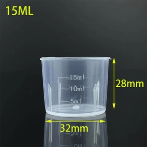 10ml 15ml 20ml 30ml 50ml 100mlclear Plastic Measuring <strong>Cup</strong> Laboratory Measurement Scale <strong>Cup</strong> - Product Image 3