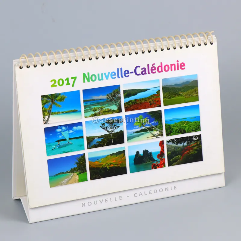 Calendario di Design creativo con Logo personalizzato calendario da tavolo a spirale personalizzato calendario da tavolo mensile