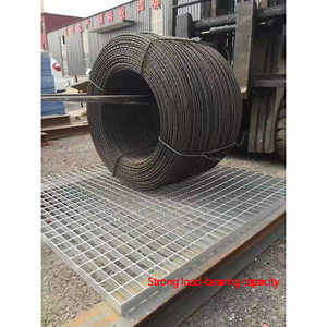 热镀锌钢格栅方形扭曲横杆重型钢筋格栅CE ISO证书驱动格栅 - Product Image 2