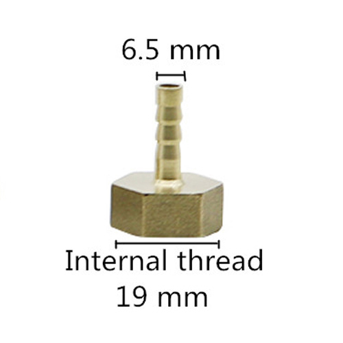 Yellow - 1/2" Female Thread to 6mm