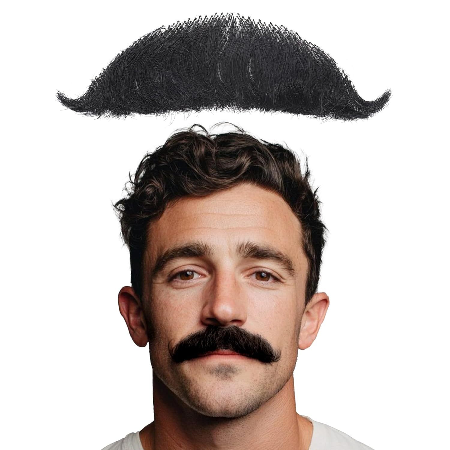 Black fake mustache 7-1