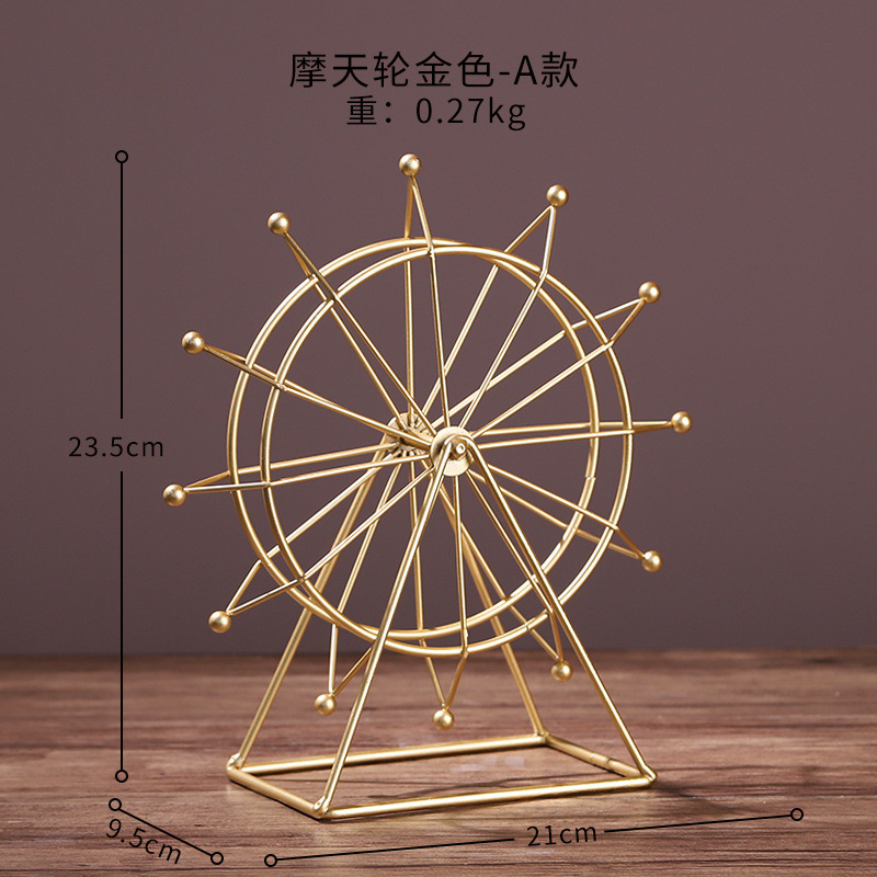 Grande roue décontractée en fil de fer, rotative