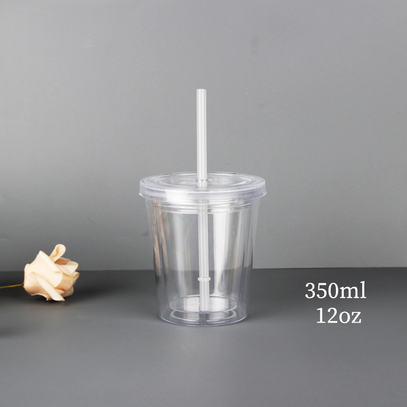 350ml transparent flat cap